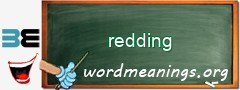 WordMeaning blackboard for redding